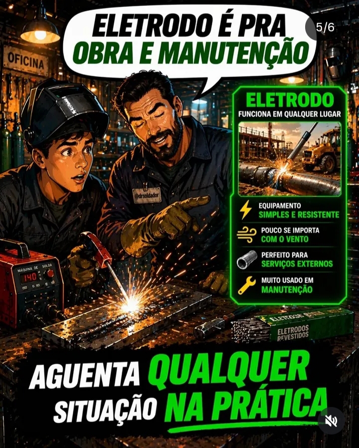 Eletrodo: aguenta qualquer situação na prática