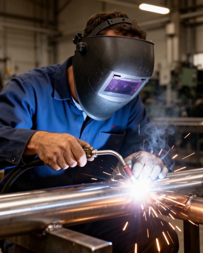 TIG: precisão, ideal para inox e alumínio